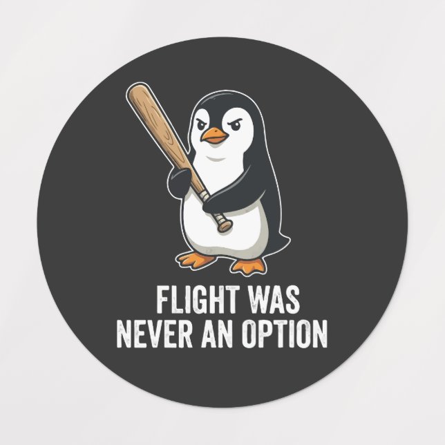 Funny Flightless Bird Penguin Design (Design 1)