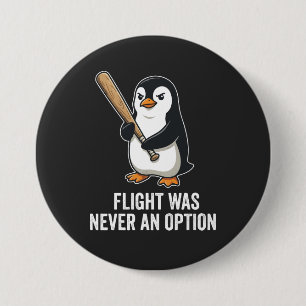 Funny Flightless Bird Penguin Design 7.5 Cm Round Badge