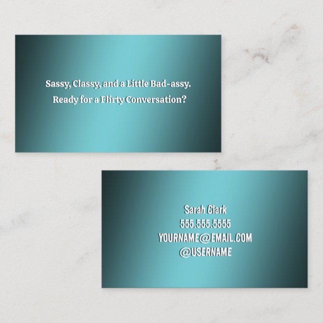 Funny Flirting Business Card (Front/Back)