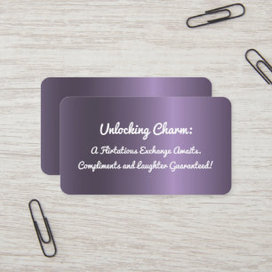 Funny Flirting Business Card