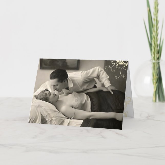 Funny Flirty Couple Card (Front)