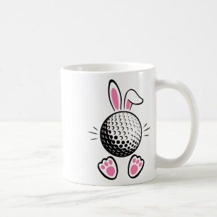 Funny Floppy Bunny Ears Golf Lovers Cute Rabbit Sp Coffee Mug