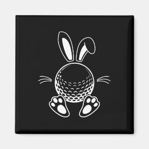 Funny Floppy Bunny Ears Golf Lovers Cute Rabbit Sp Magnet