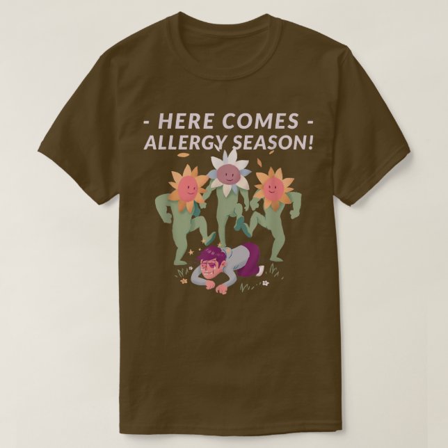 Funny Flora Spring Floral Sunflower Season Tee  (Design Front)