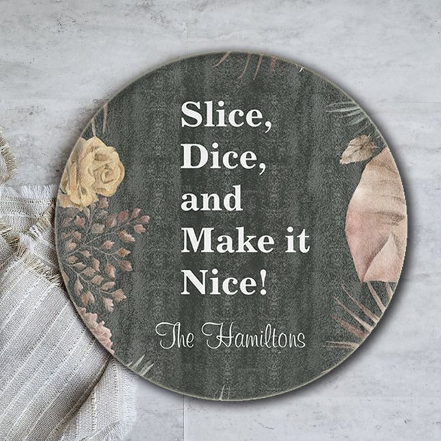 Funny Floral Custom Cutting Board (Creator Uploaded)