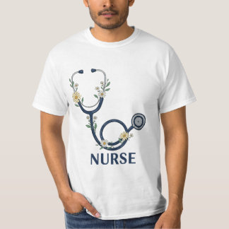 Funny floral Nurse Life Medical Humour Hero Medica T-Shirt