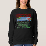 Funny Florida Vacation Christmas Beach Drinking Sweatshirt<br><div class="desc">Funny Florida Vacation Christmas Beach Drinking</div>
