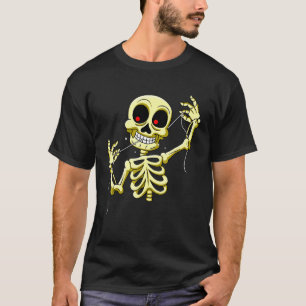 Funny flossing Skeleton Meme Pun Dentist T-Shirt