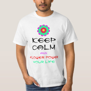 Funny Flower Power Bloom I + your text T-Shirt
