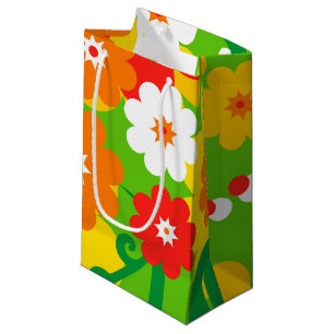 Funny Flower Power Wallpaper + your ideas Small Gift Bag
