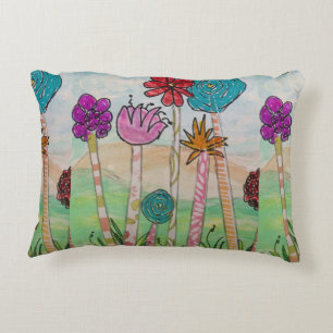 Funny Flowers Decorative Cushion