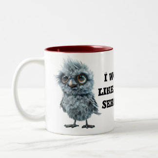 Funny Fluffy Bird Mug 