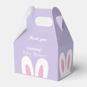 Funny fluffy bunny Baby Shower Favour Box