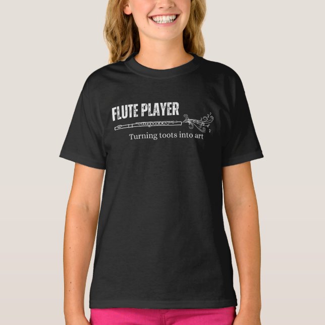 Funny Flute Shirt - flute player shirt (Front)
