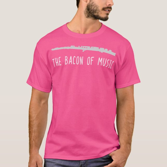 Funny Flute Shirt The Bacon Of Band Player Gift (Front)