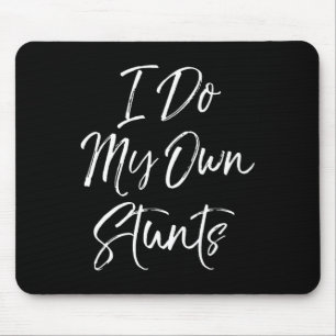 Funny Flyer Cheerleader Gift For Girls I Do My Own Mouse Pad