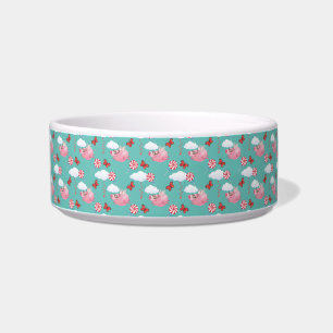 Funny Flying Pig Pattern Bowl