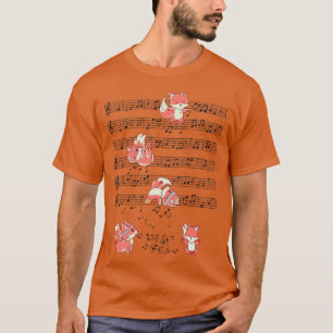 Funny fo yoga music Playing Music Note T-Shirt