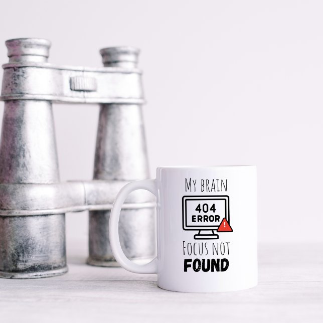 Funny Focus Not Found Coffee Mug (Creator Uploaded)