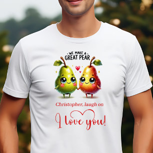 Funny Food Valentine Gift Custom Name Men T-Shirt