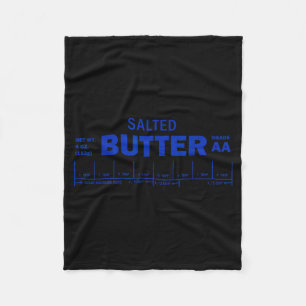 Funny Foodie Baker Baking Salted Butter Fleece Blanket