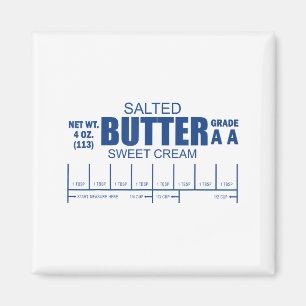 Funny Foodie Baker Baking Salted Butter Magnet