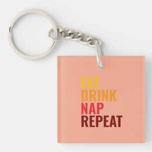 Funny Foodie Quote Acrylic Keychain