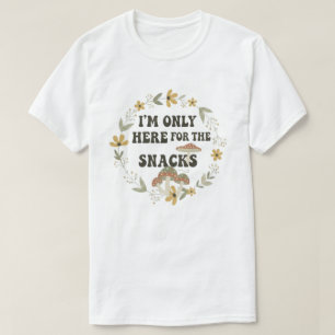 Funny Foodie Quote Vintage Floral Wreath T-Shirt