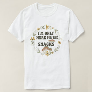 Funny Foodie Quote Vintage Floral Wreath T-Shirt