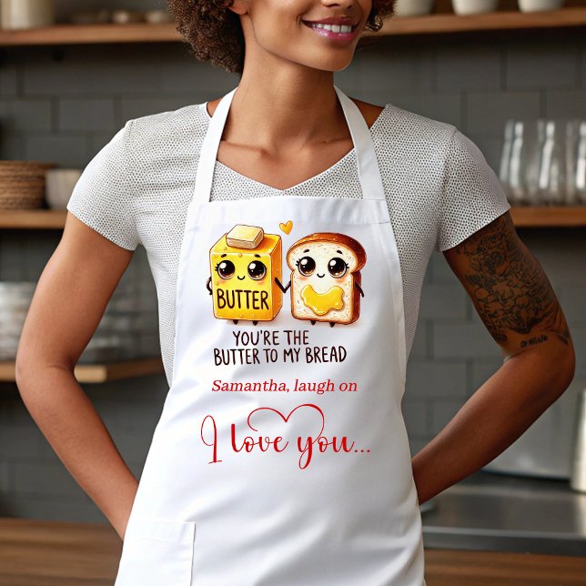 Funny Foods Personalized Best Valentine Gift Apron (Funny Foods Personalized Best Valentine Gift Apron)