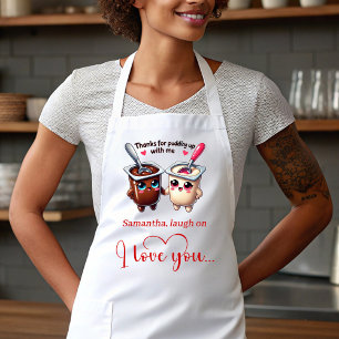 Funny Foods Personalized Gift for Husband Apron