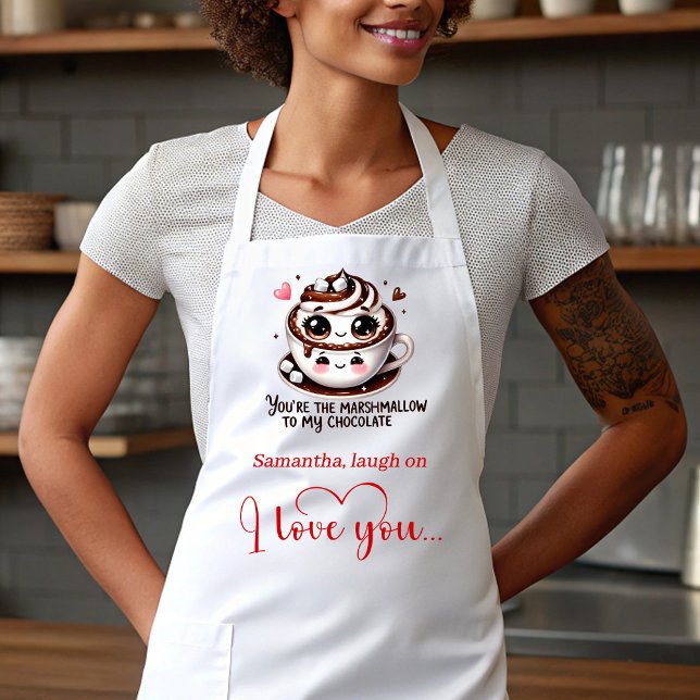 Funny Foods Personalized I Love You Gift Apron (Funny Foods Personalized I Love You Gift Apron)