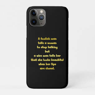 Funny Foolish and Wise Man Joke Case-Mate iPhone Case