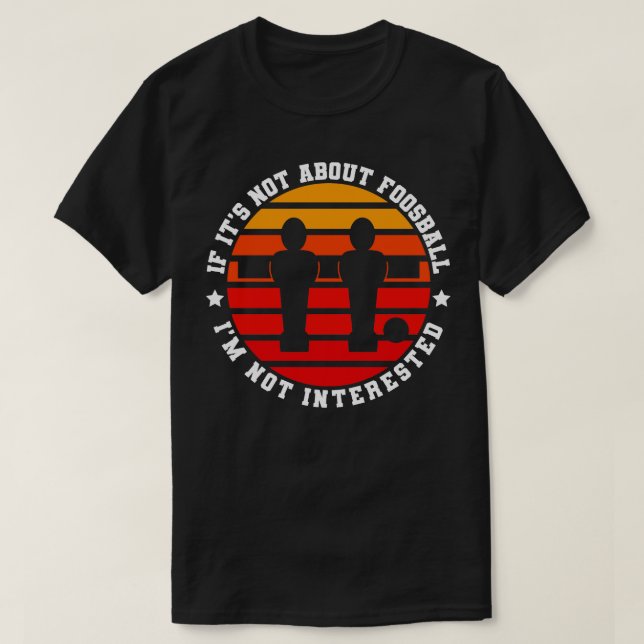 Funny Foosball Retro Style T-Shirt (Design Front)