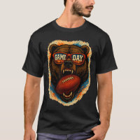 Funny Football Bear With Sungles, Game Day Bear 