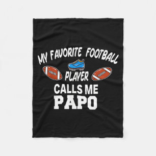 Funny Football Dad Pride Pa Fan Srts Family  Fleece Blanket