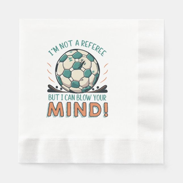Funny Football Design Napkin (Front)