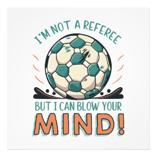 Funny Football Design Photo Print