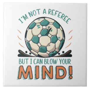 Funny Football Design Tile