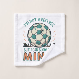 Funny Football Design Wash Cloth