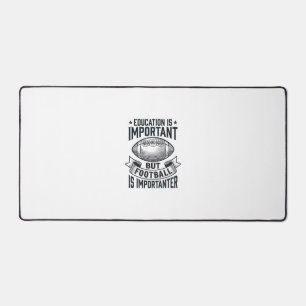 Funny Football Education Vintage Shirt Design (2)_ Desk Mat