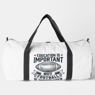 Funny Football Education Vintage Shirt Design (2)_ Duffle Bag