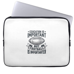 Funny Football Education Vintage Shirt Design (2)_ Laptop Sleeve