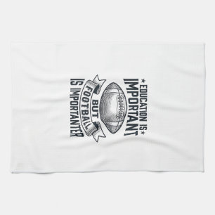 Funny Football Education Vintage Shirt Design (2)_ Tea Towel
