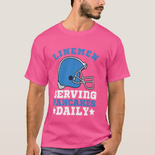 Funny Football Lineman Art For Men Women Offensive T-Shirt