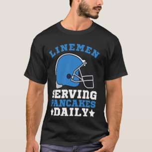 Funny Football Lineman Art For Men Women Offensive T-Shirt