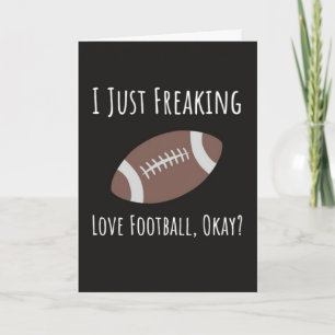 Funny Football Lovers Card