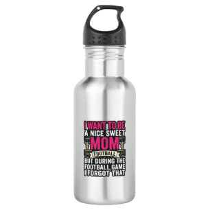 Funny Football Mum Vintage Engraving Shirt Design_ 532 Ml Water Bottle