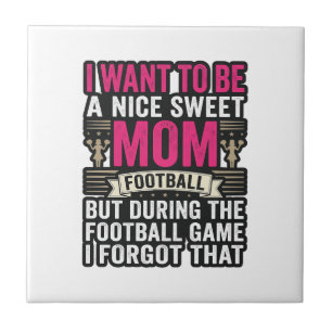 Funny Football Mum Vintage Engraving Shirt Design_ Tile