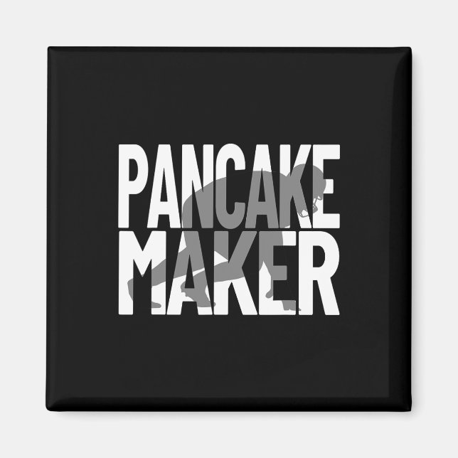 Funny Football Player Meme Lineman Pancake Maker  Magnet (Front)